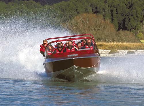 Jet boat on the Dart River