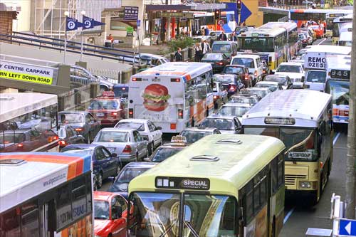 Auckland inner-city traffic