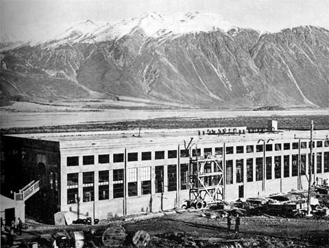 Lake Coleridge powerhouse under construction
