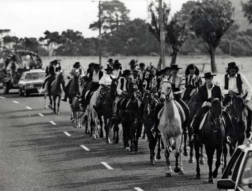 Riders in Spanish costume 