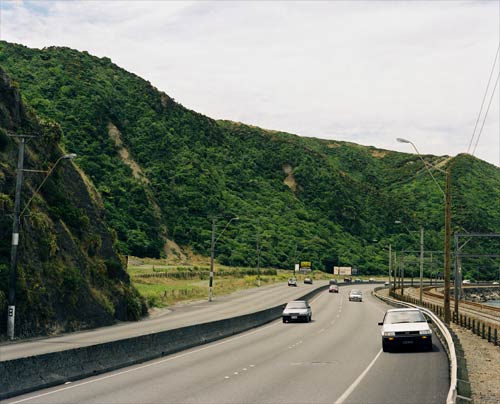 The landslide site today 