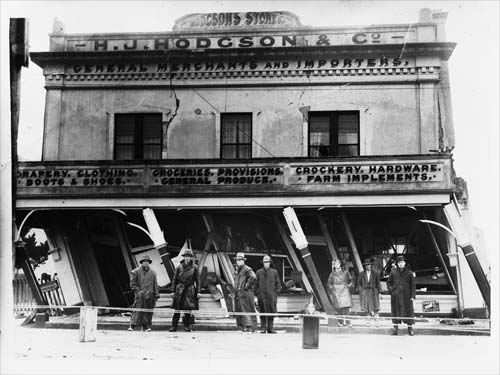 Damage to Hodgson’s store, Murchison