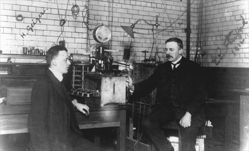 Rutherford and Geiger 