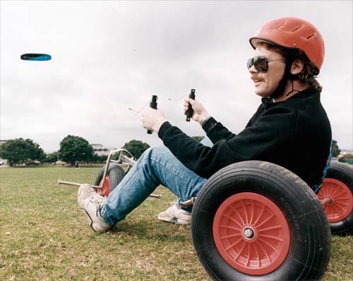 Kite-powered buggy 