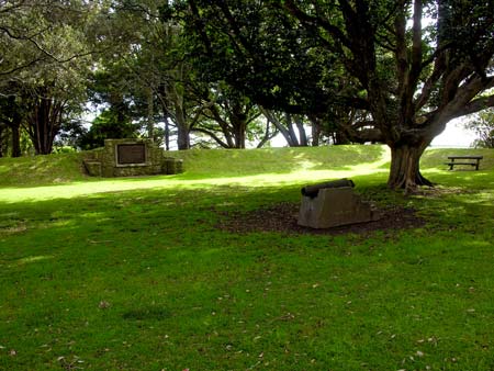 Remains of Monmouth redoubt