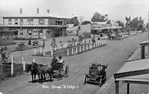 Main Street, Te Puke, 1917 