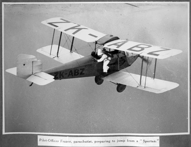 Preparing to parachute