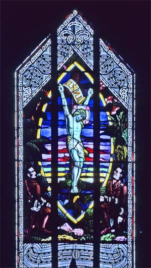 Stained glass window, Tikitiki