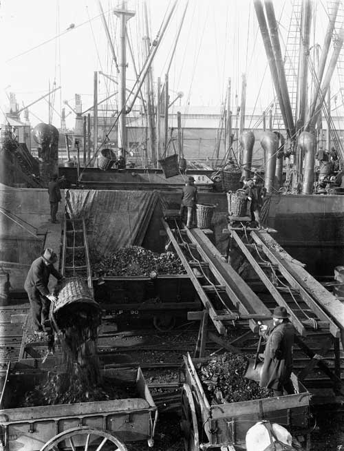 Offloading coal