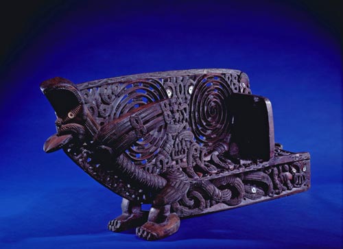 Tauihu carved by Wiremu Kīngi Te Rangitāke