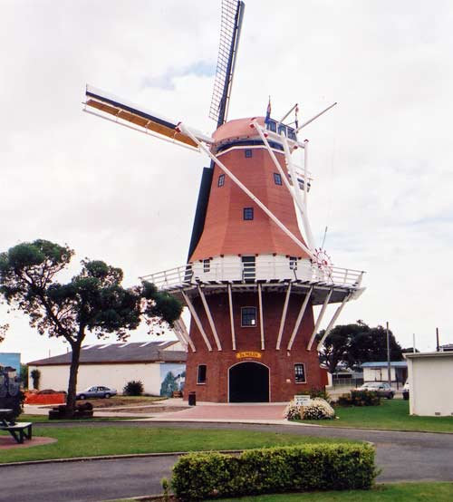 A replica windmill