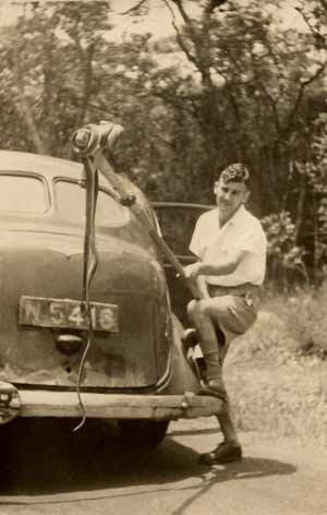 Herbert Charles Thomas with snake
