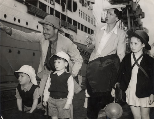 The Walrond family arrive in South Africa