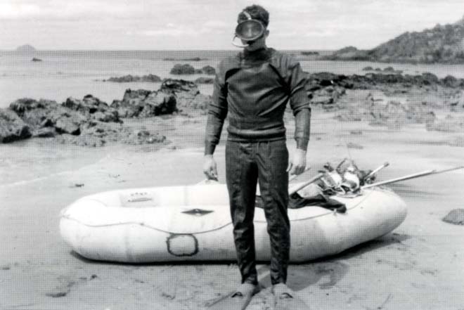 A home-made wetsuit 