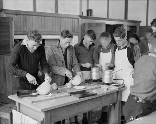 Cooking class for boys 
