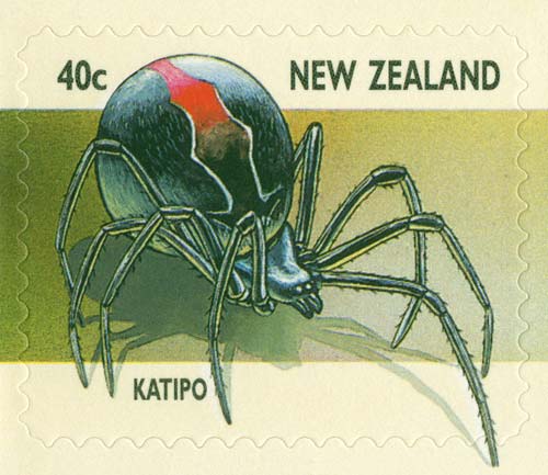 Katipō spider stamp