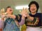 Ng Soon Yee (left) and Mel Jean Chin (right) making red bean dumplings for a Chinese bazaar, 1995