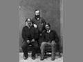 Hōri Kīngi Te Ānaua (left), John White (centre), and Te Ua Haumēne (right), 1860s