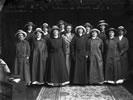 Ettie Annie Rout (centre, hatless) with her Volunteer Sisterhood, which includes Eileen Savell (front row, right)