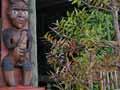 Carved post, Arataki visitor centre