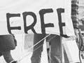 Protesting the visit of the US vessel Truxton