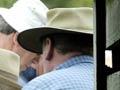 New Zealand farmers at a stock sale