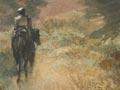 ‘Mountain pass with rider’