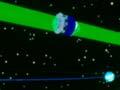 Paths of the Giotto                     spacecraft and the Grigg-Skjellerup comet (2nd of 2)