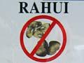 Rāhui sign