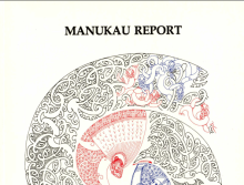 Manukau Report with an artwork in the centre