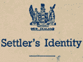 A new settler’s identity card (2nd of 2)
