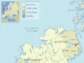 Changing county origins of Irish immigrants (1st of 5)