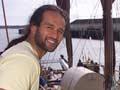 Crew member Jason Poata with Te                 Au-o-Tonga