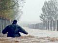 Rescuing stock from flood water