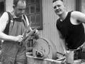 Sharpening blade shears
