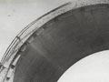 Bob Semple in an irrigation pipe (1st of 3)
