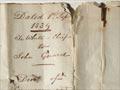 Land deed, 1839