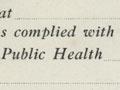 Smallpox vaccination certificate