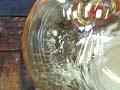 Blowing glass