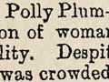 Polly Plum speaks out