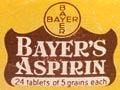 Bayer's aspirin bottle