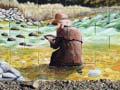 Gold mining mural