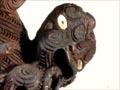 Catholicism and Māori: carved Madonna and child, 1840s