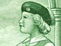 Girls' Life Brigade health stamp, 1958