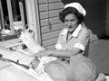 Treating polio, 1943