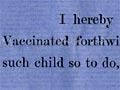 Vaccination notice and certificate, 1866