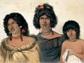 Two Māori women with slave girl