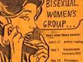 Wellington Bisexual Women's Group poster