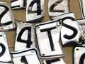 Cut-up number plates 
