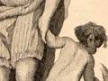 Engraving of a Māori woman